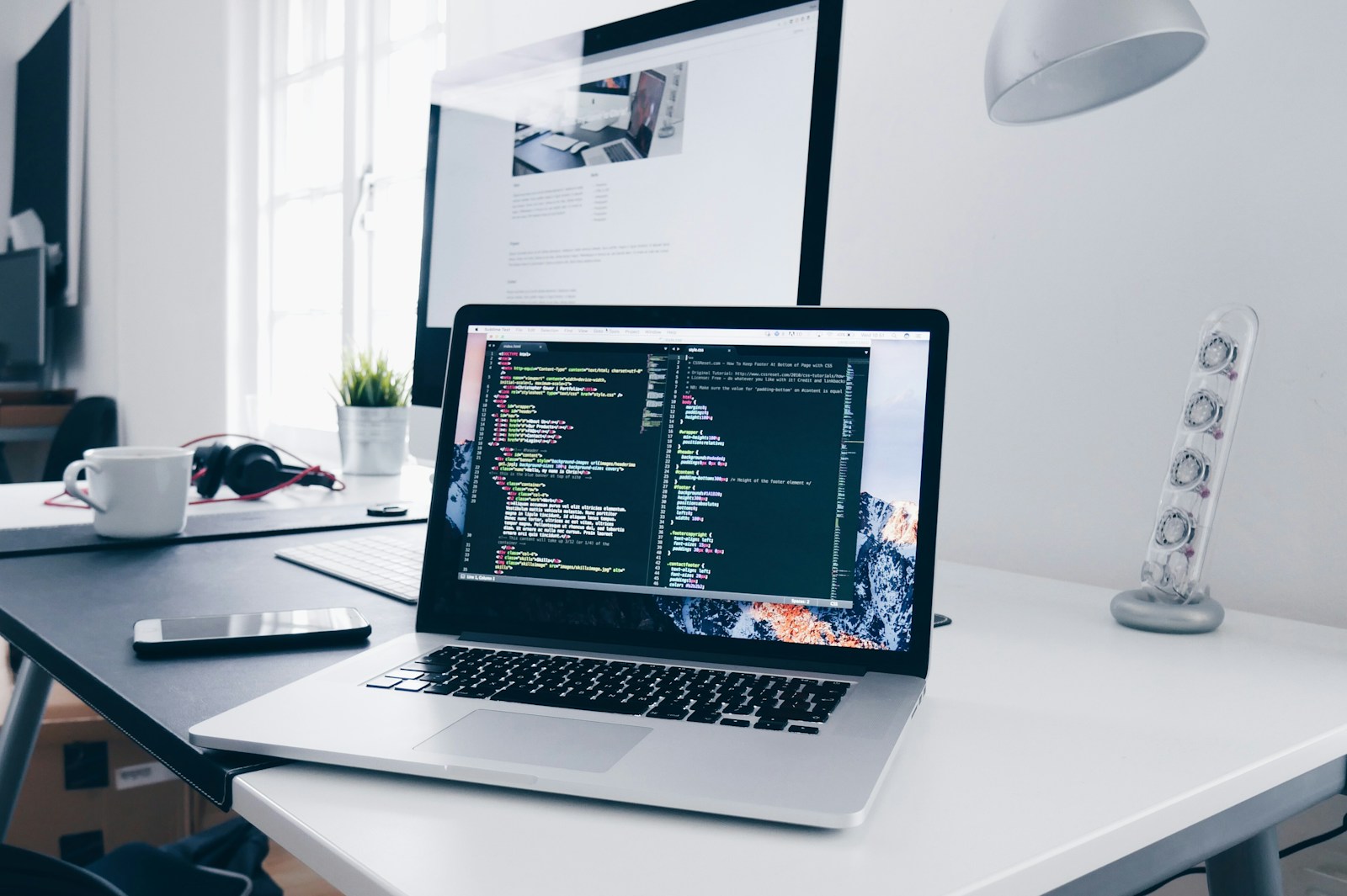 Modern developer workspace
